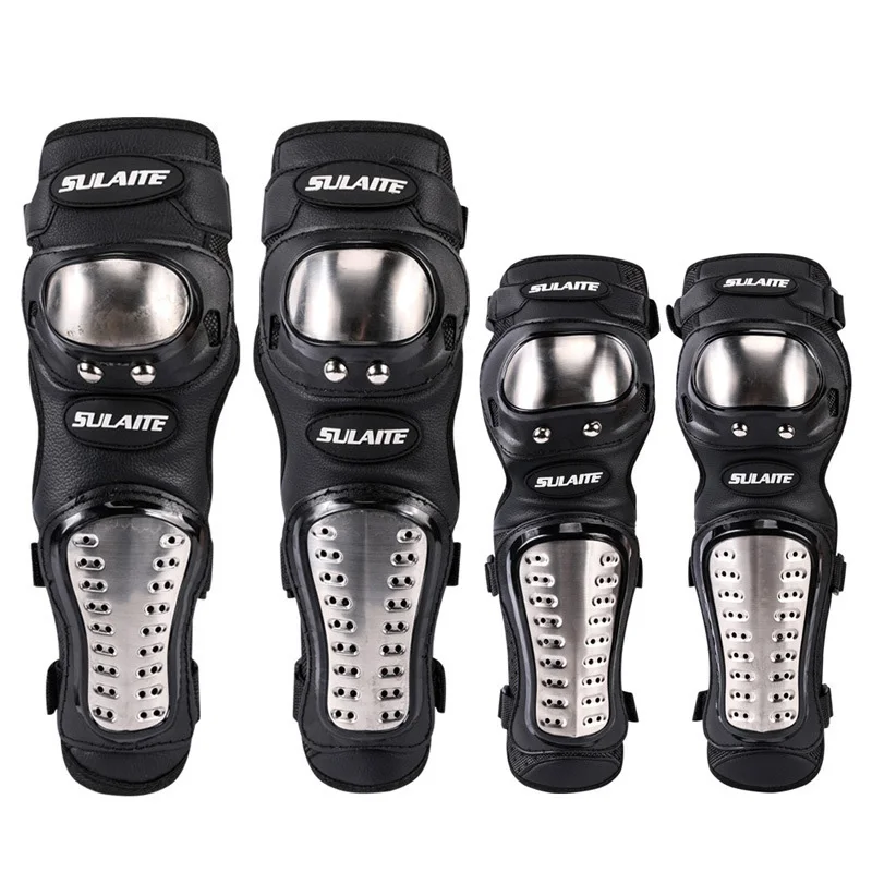 Motorcycle Gear Bundle - 4 pçs/set motocicleta joelheira de aço