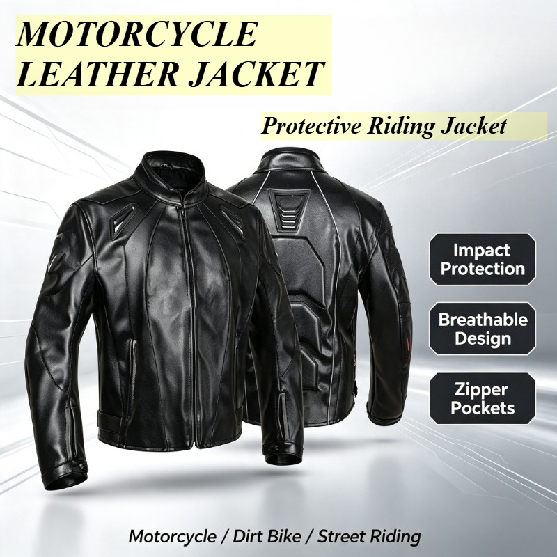 Riding Jacket Leather - Macacão de Corrida para Motocicleta -