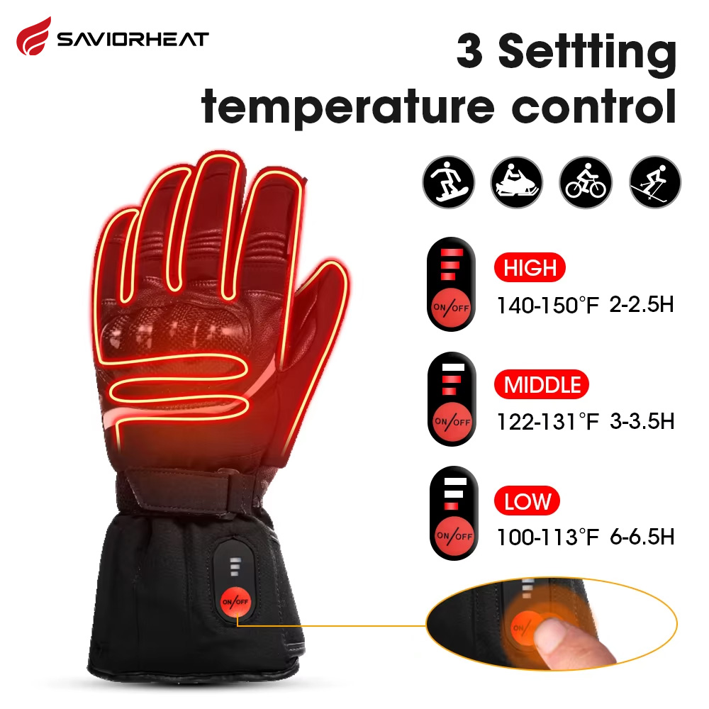 Motorcycle Gear Gloves - Salvador calor 100% luvas da motocicleta