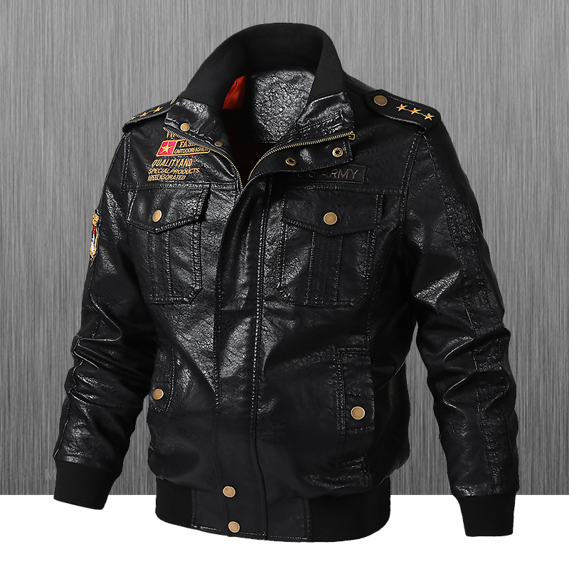 Riding Jacket Leather - Jaqueta de Couro Slim Fit para