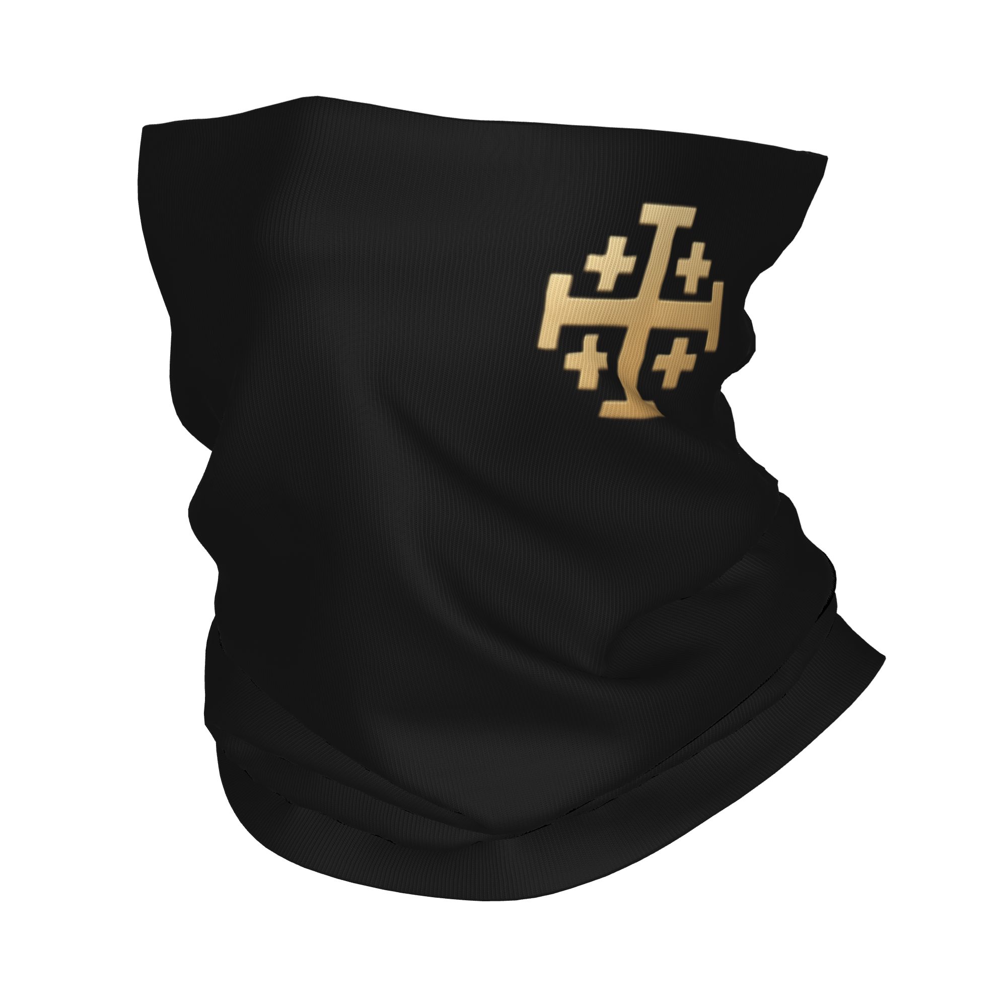 Neck Warmer Balaclava - Bandana Cristã Cruz de Jerusalém Estampada