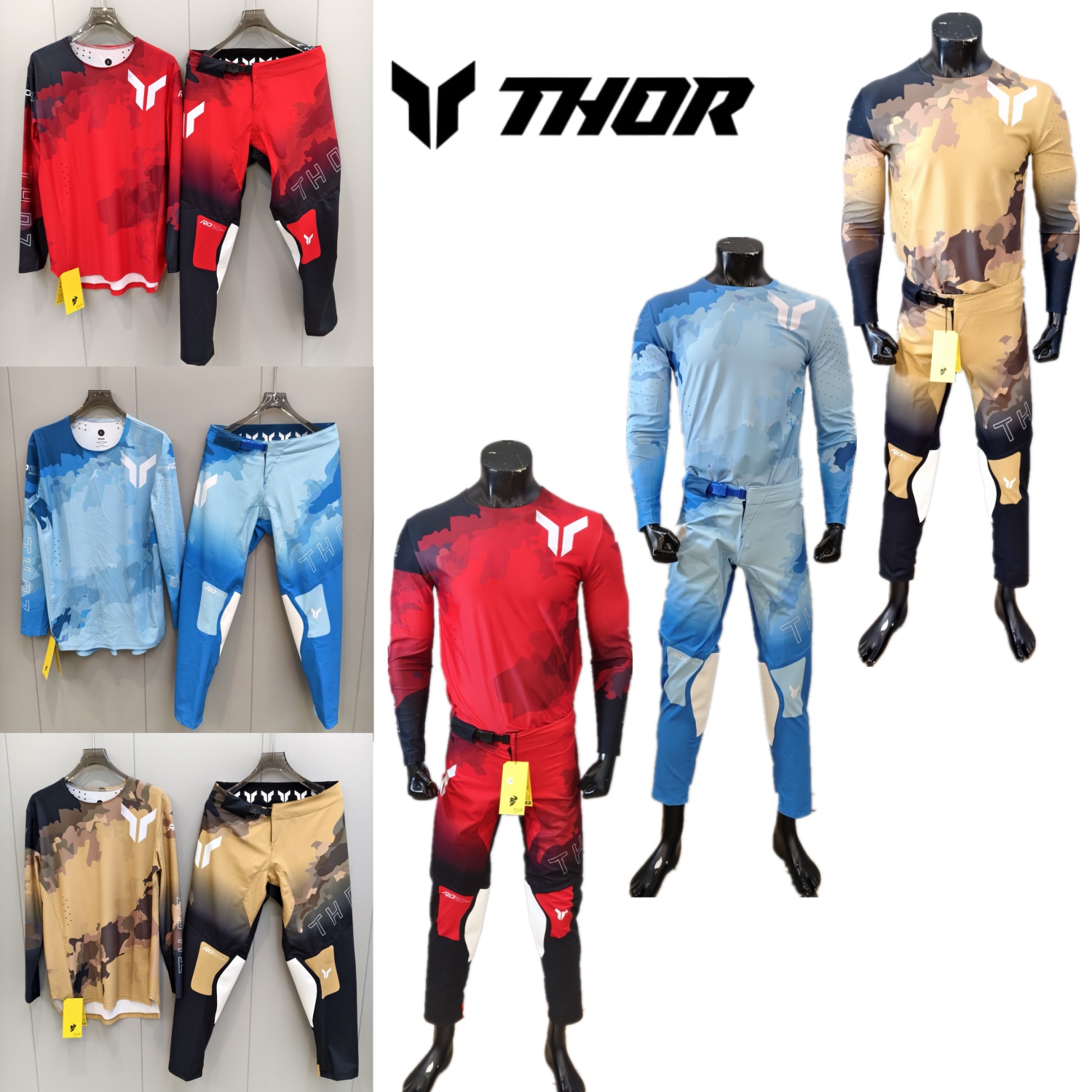 Motorcycle Gear Bundle - Conjunto de equipamentos de motocross THOR