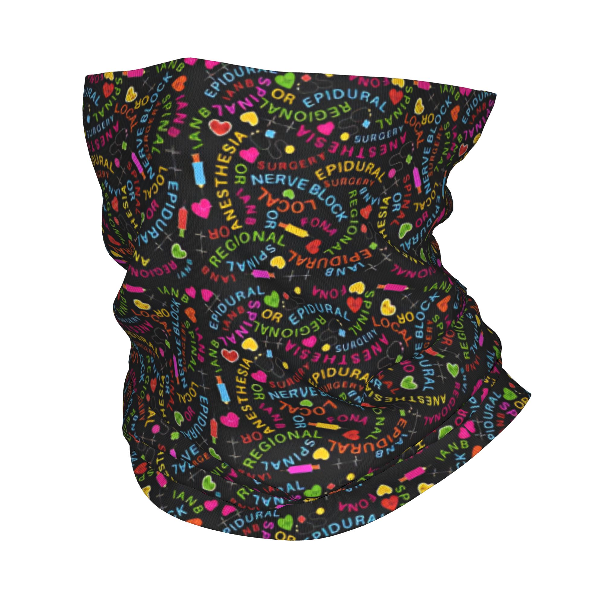 Neck Warmer Balaclava - Bandana Médica para Anestesia e Anestesiologia,
