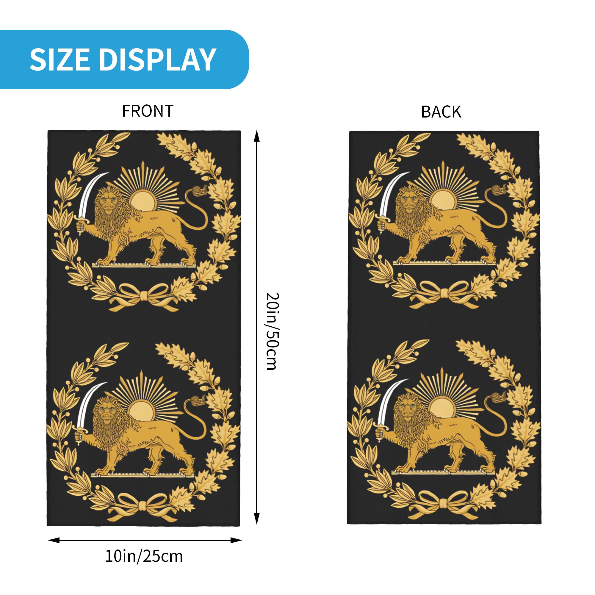 Bandana com Emblema de Leão e  - Neck Warmer Balaclava avaliação e preço