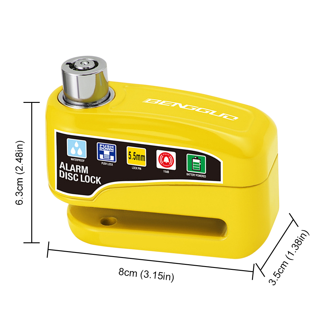 Alarme de bicicleta freio a di - Disc Lock Brake avaliação e preço