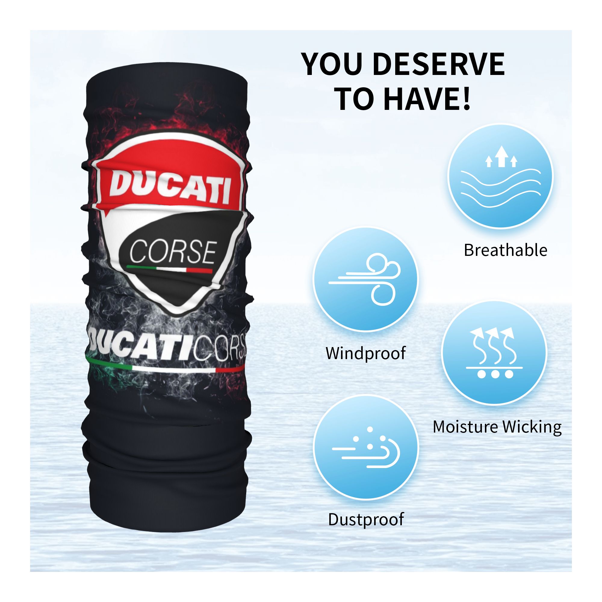 Bandana Personalizada Ducati p - Neck Warmer Balaclava avaliação e preço