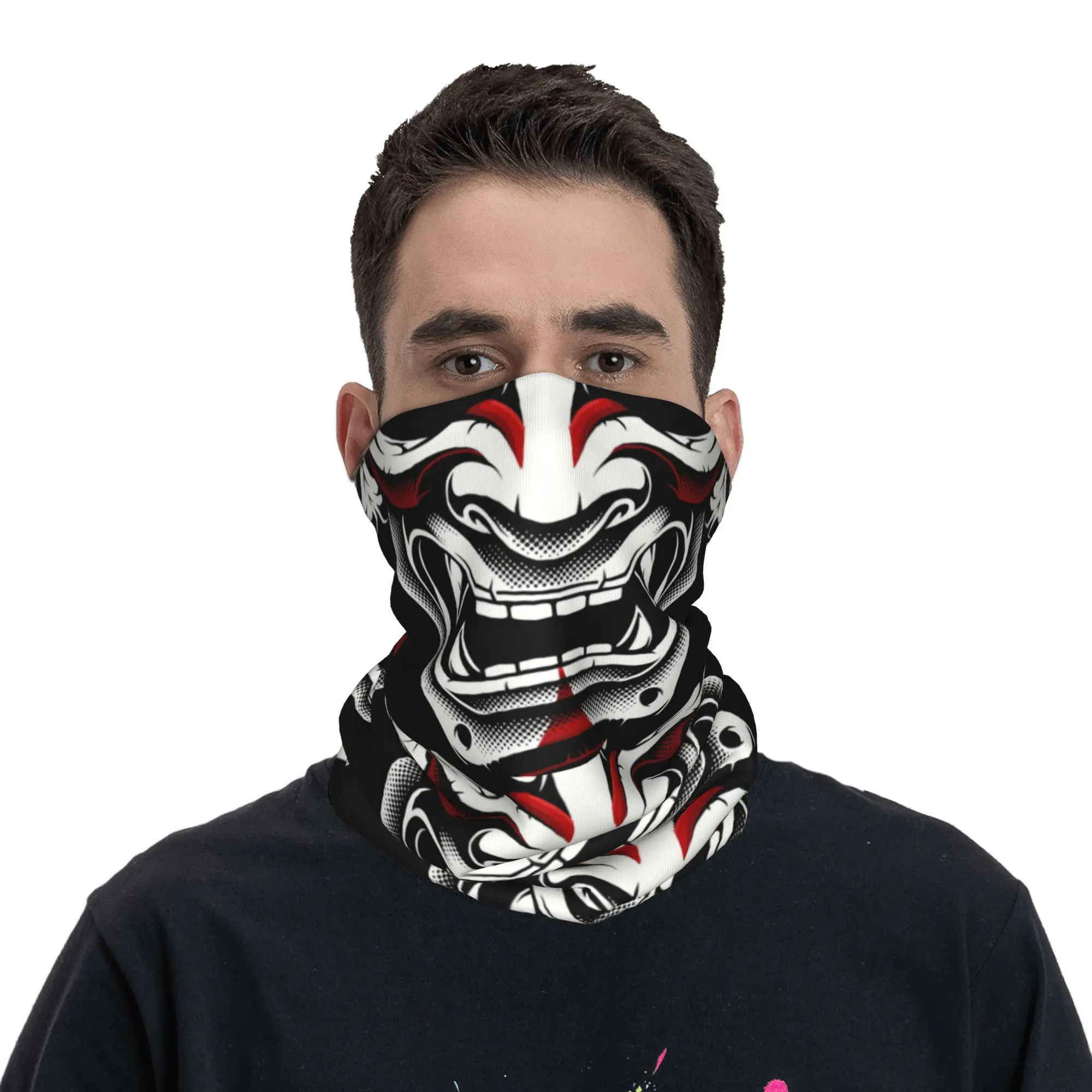 Nova Bandana Branca e Vermelha - Neck Warmer Balaclava avaliação e preço