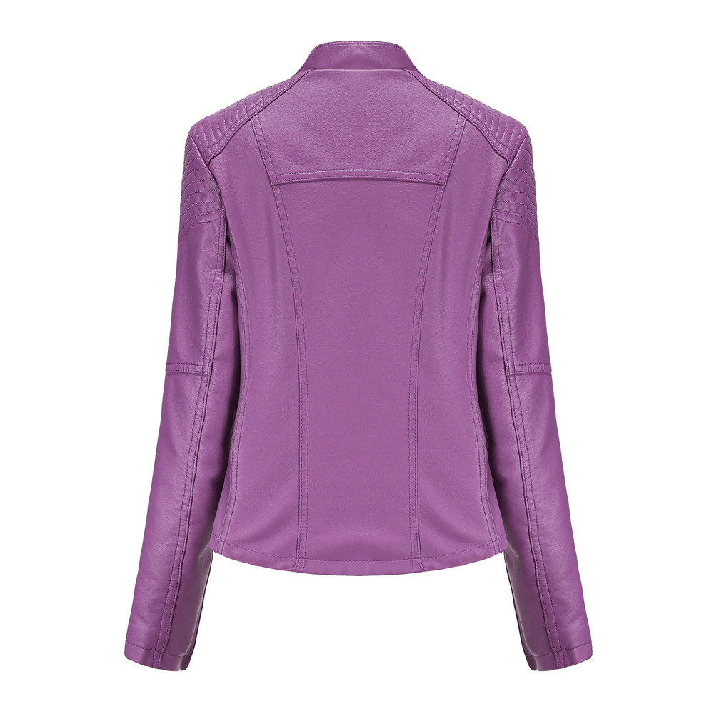 Jaqueta de couro PU falso femi - Riding Jacket Leather avaliação e preço