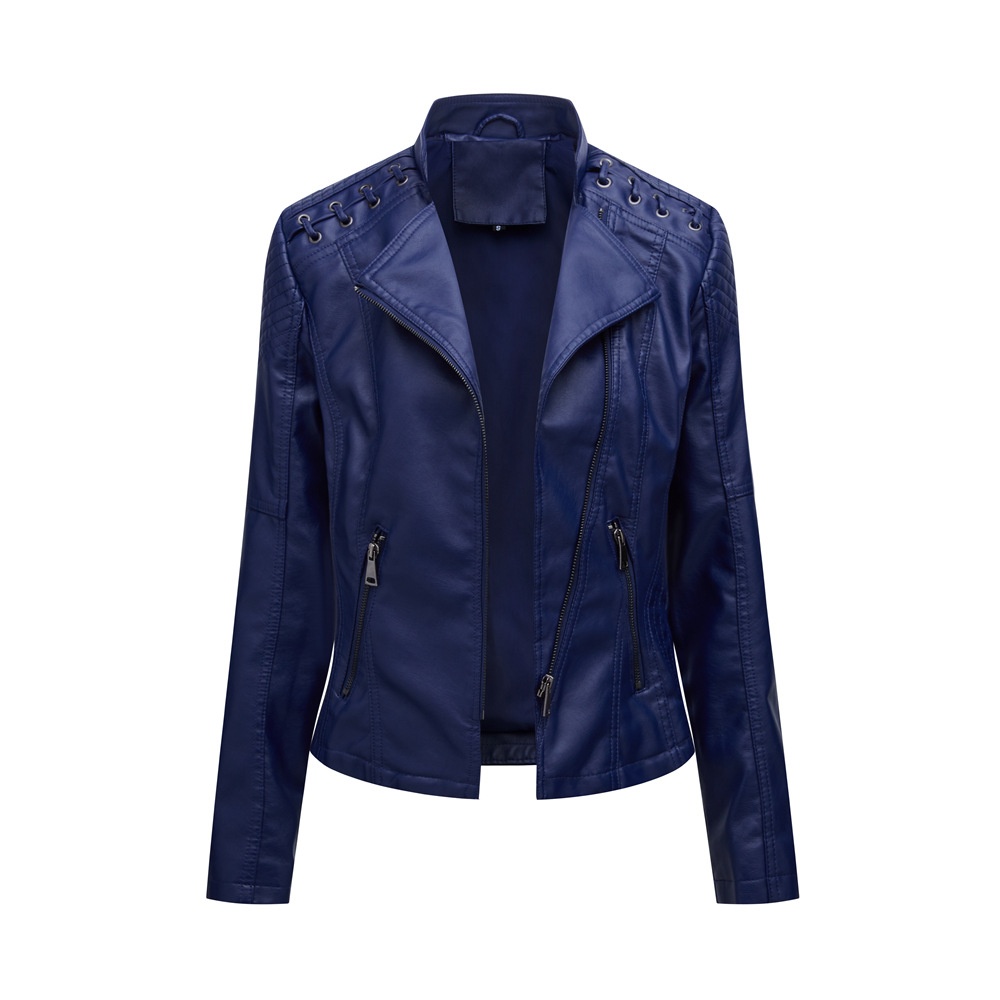 Jaqueta de couro PU falso femi - Riding Jacket Leather avaliação e preço