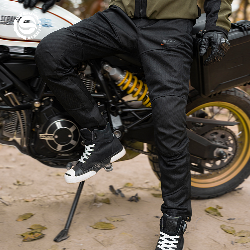 Star Field Knight-Calças mascu - Motorcycle Gear Mesh avaliação e preço