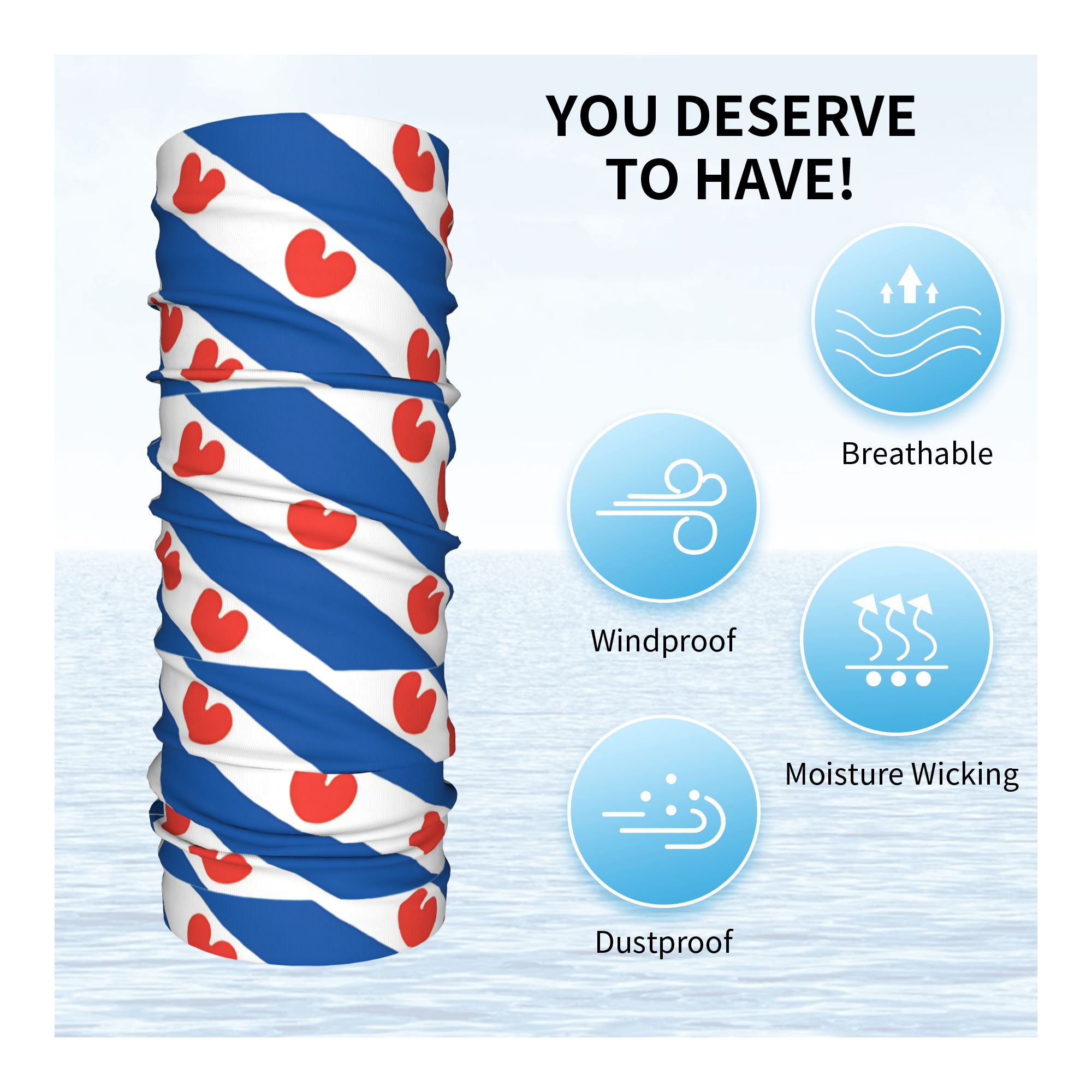 Bandana com Estampa da Bandeir - Neck Warmer Balaclava avaliação e preço