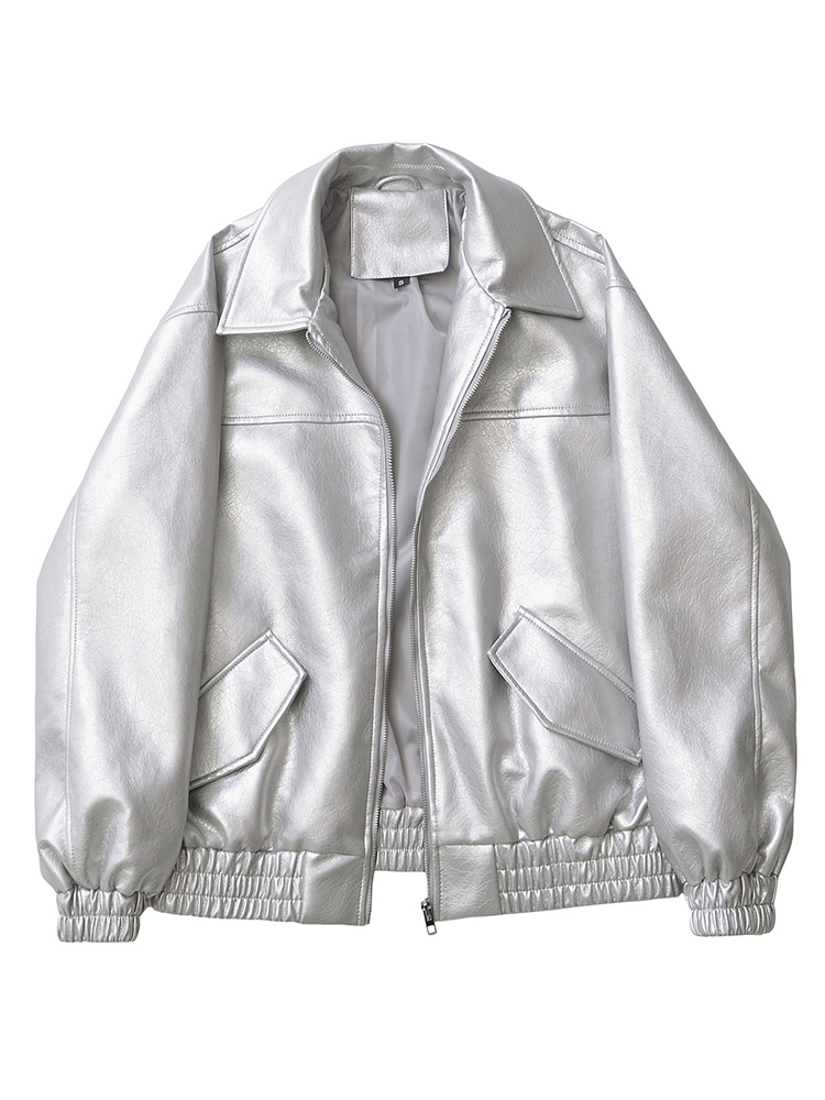 Ailegogo streetwear feminino r - Riding Jacket Leather avaliação e preço