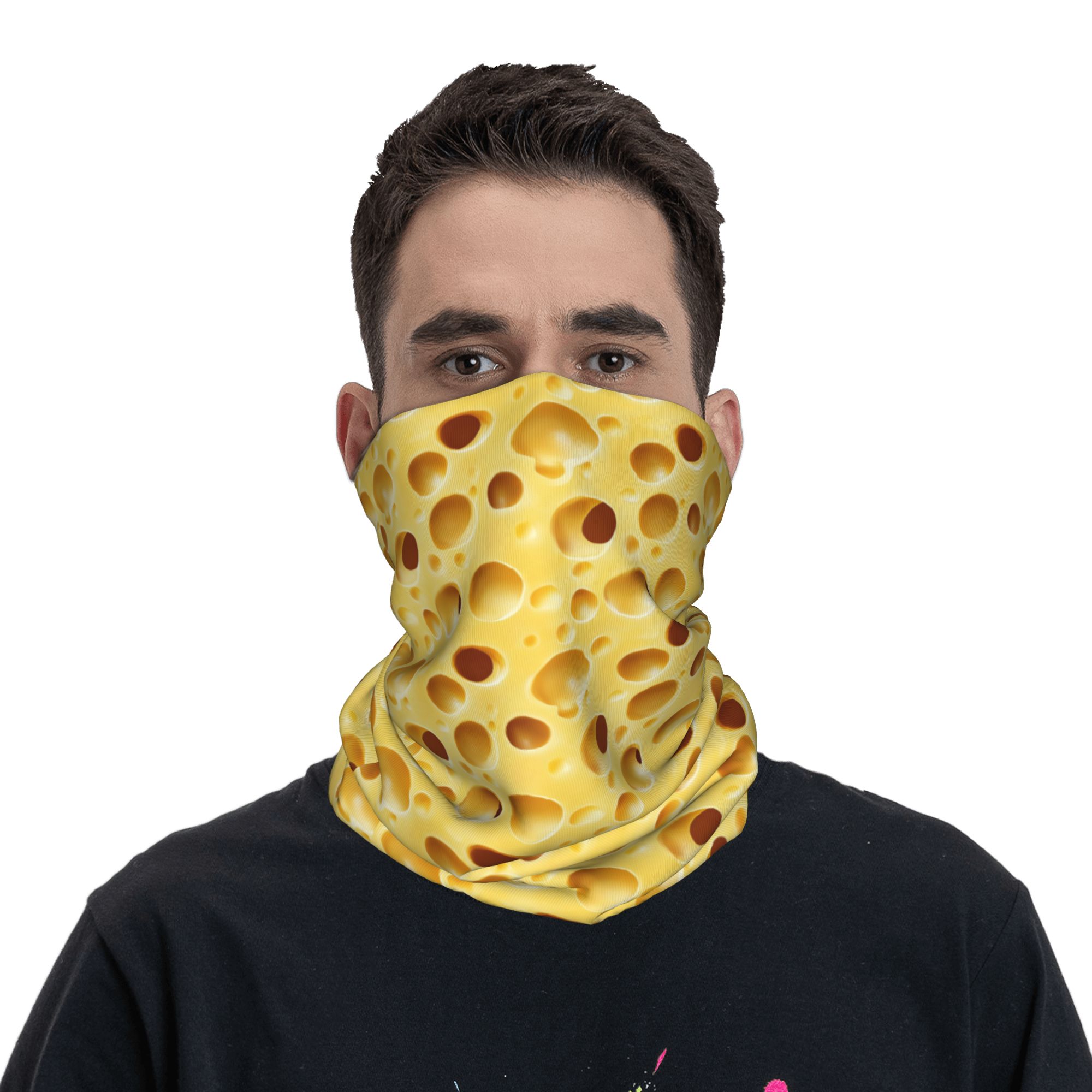 Bandana de Queijo Estampada Mu - Neck Warmer Balaclava avaliação e preço