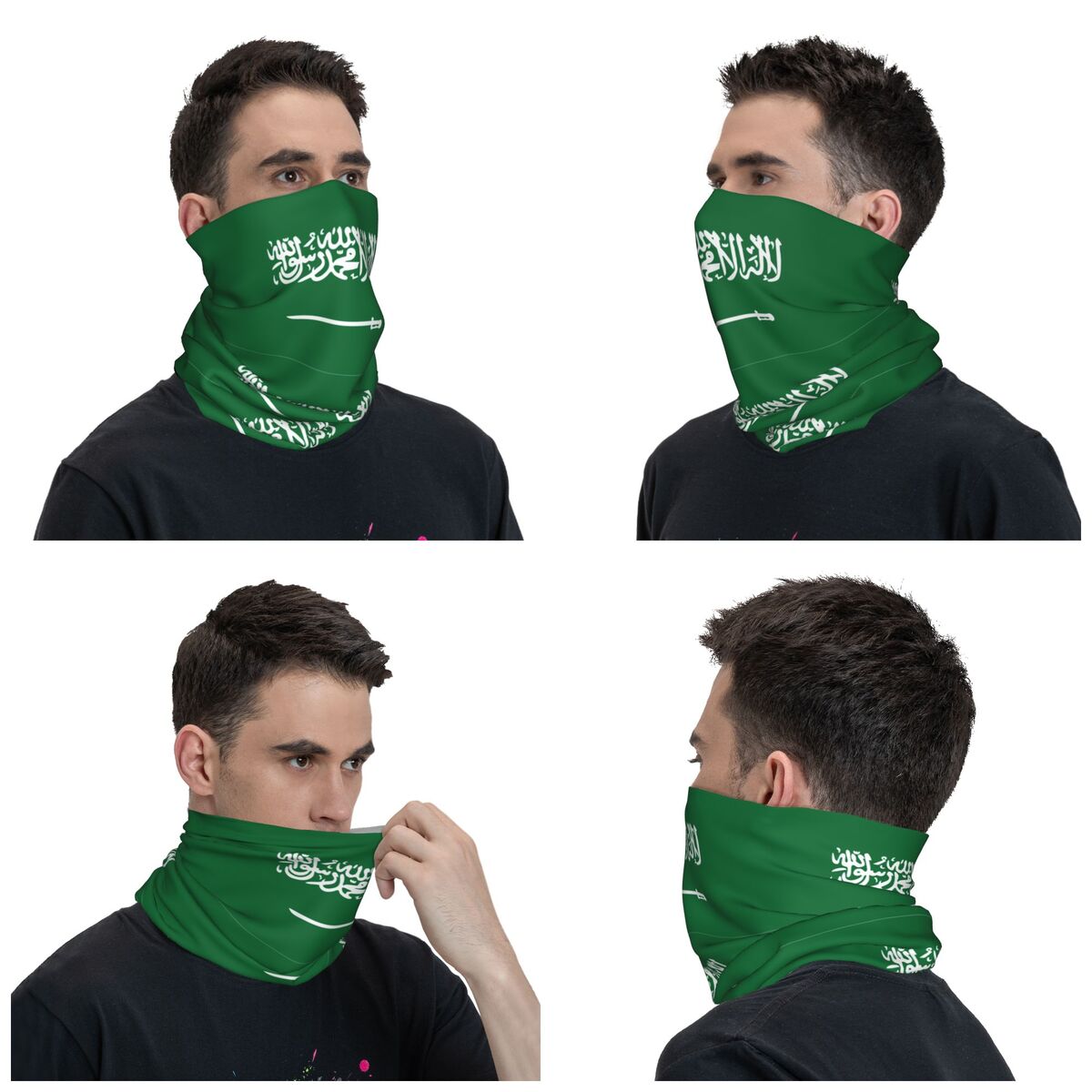 Arábia saudita bandeira bandan - Neck Warmer Balaclava avaliação e preço