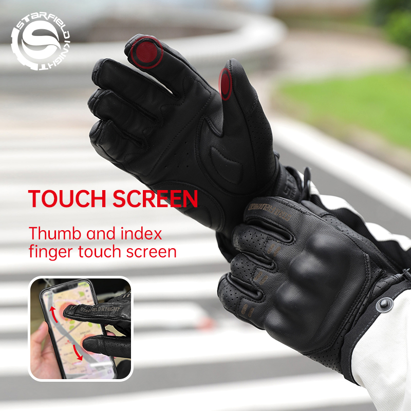 Luvas de Motocicleta em Couro  - Motorcycle Gear Gloves avaliação e preço