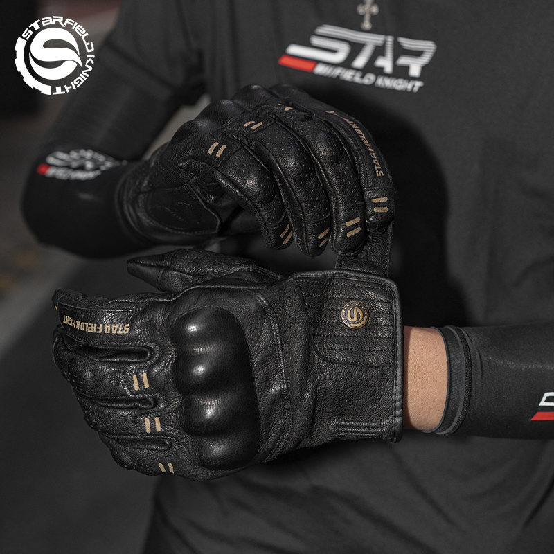 Luvas de Motocicleta em Couro  - Motorcycle Gear Gloves avaliação e preço