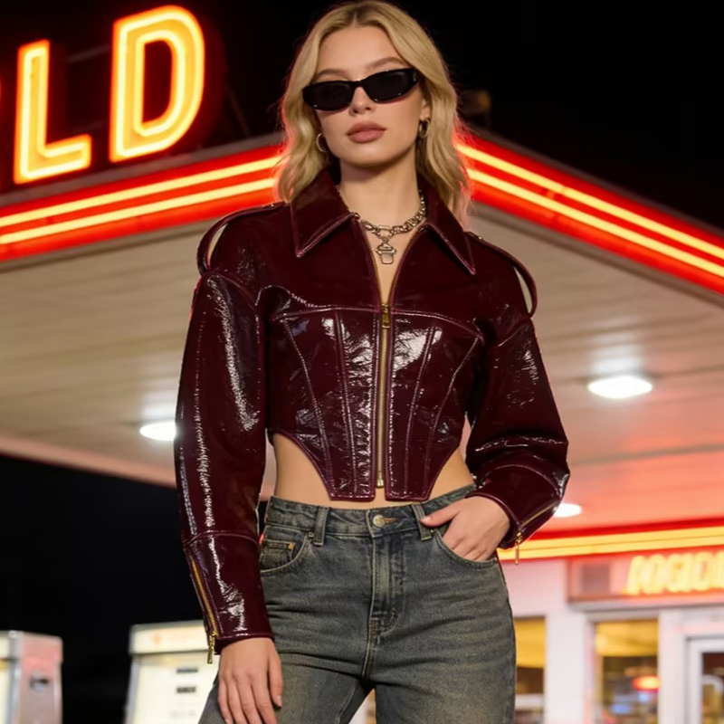 Jaqueta Feminina Vintage de Co - Riding Jacket Leather avaliação e preço
