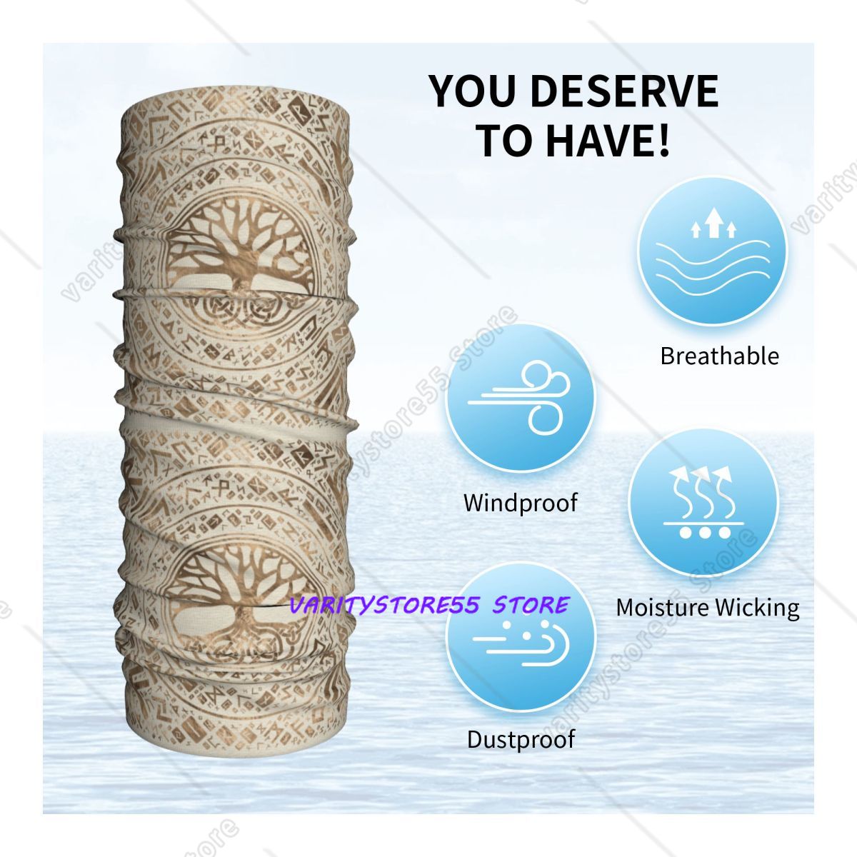 Bandana Viking Yggdrasil Árvor - Neck Warmer Balaclava avaliação e preço