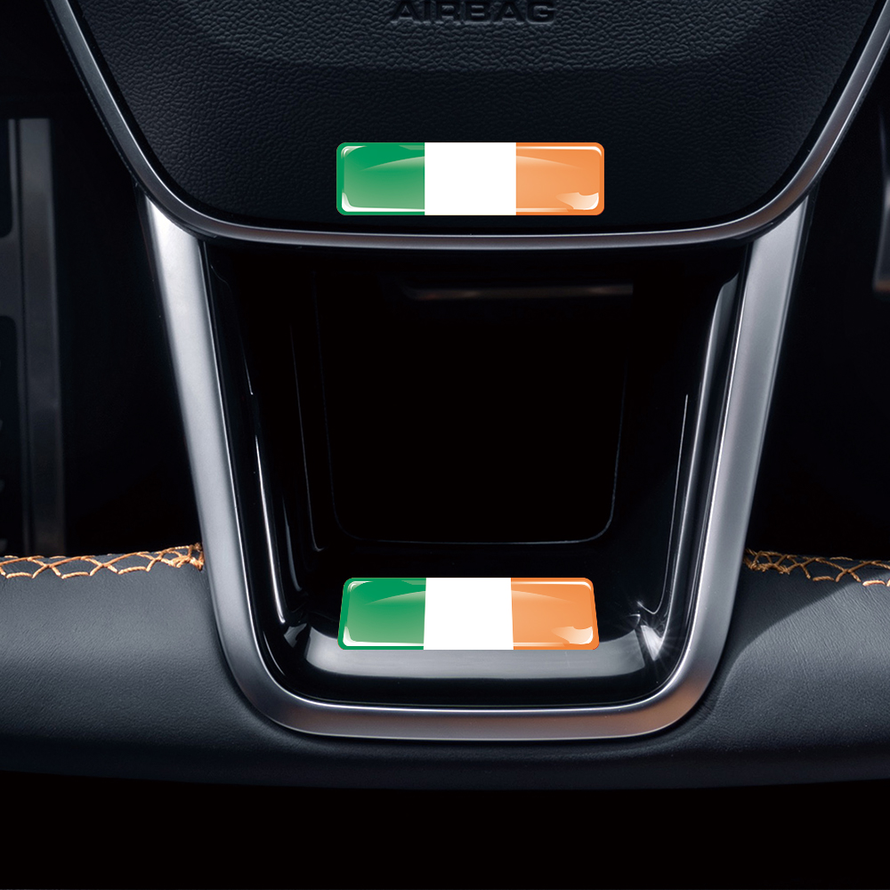 Irlanda bandeira 3d resina epó - Motorcycle Gear Ireland avaliação e preço