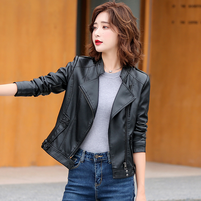 M-5XL Novo Mulheres Couro rach - Riding Jacket Leather avaliação e preço