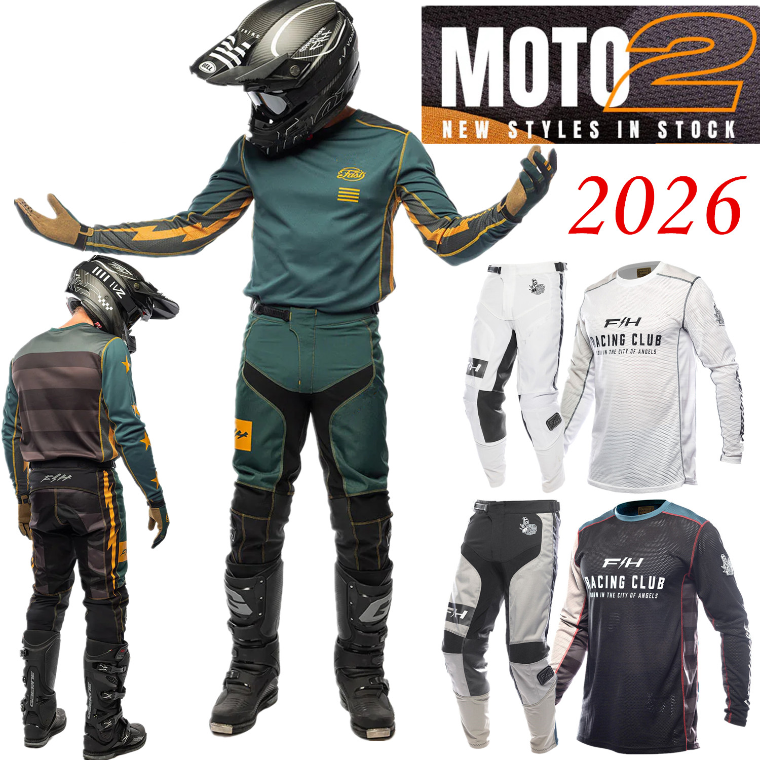 2026 FH MX Kit Off Road Motocr - Motorcycle Gear Bundle avaliação e preço