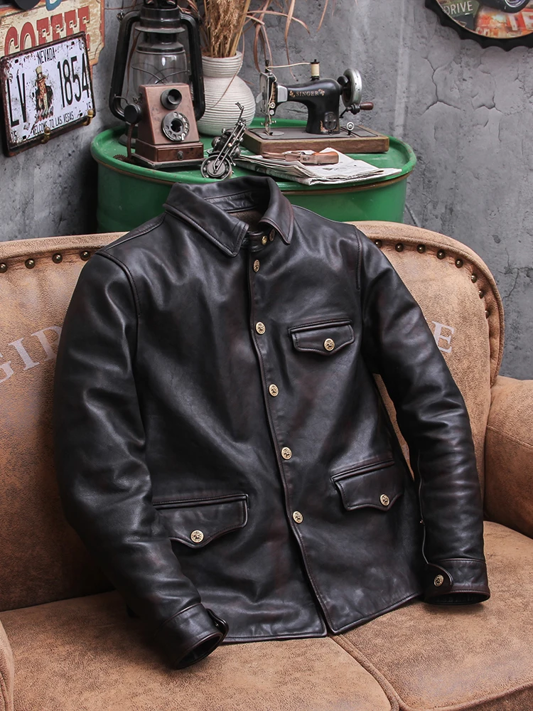 YR-Jaqueta de couro de cavalo  - Riding Jacket Leather avaliação e preço