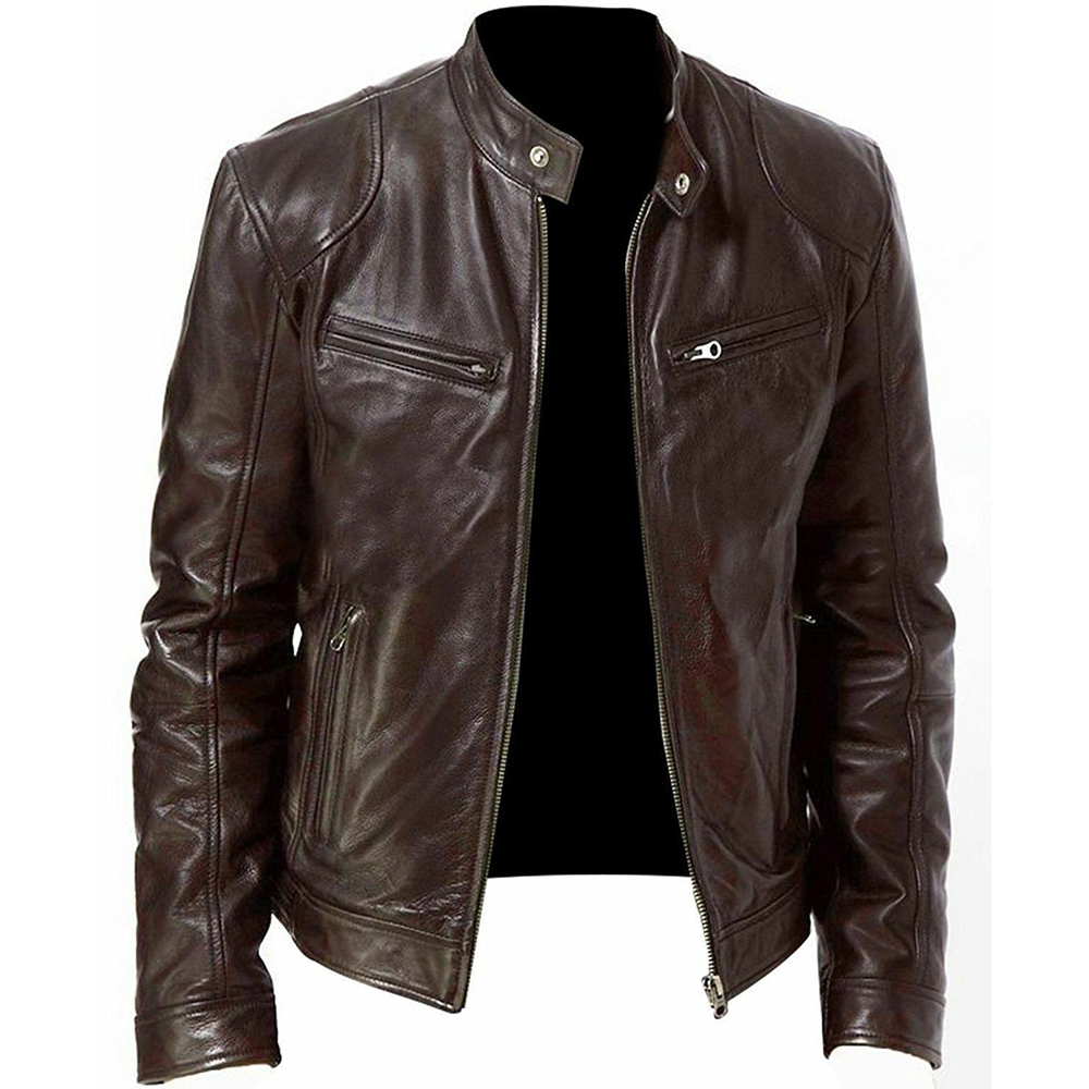 Jaqueta de couro PU para homen - Riding Jacket Leather avaliação e preço